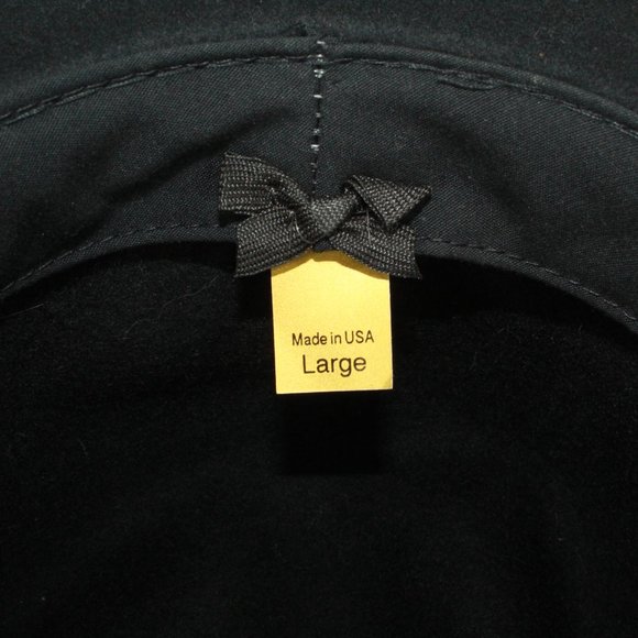 Unknown Men's Black Felt Western Hat Size L - Picture 7 of 8